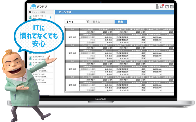 ITに慣れていなくても安心